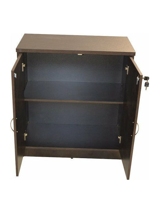 Ντουλάπι Γραφείου Ξύλινο με Κλειδαριά Wenge 80x41x80cm