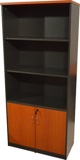 Βιβλιοθήκη Sienna Κερασι 80x39x179εκ.