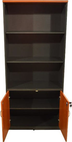 Βιβλιοθήκη Sienna Κερασι 80x39x179εκ.