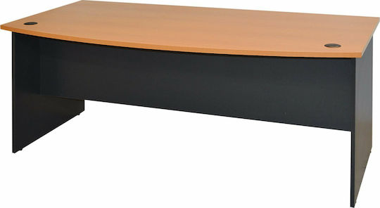 Professional Office Executive Wooden Grey / Natural 180x93.5x74cm