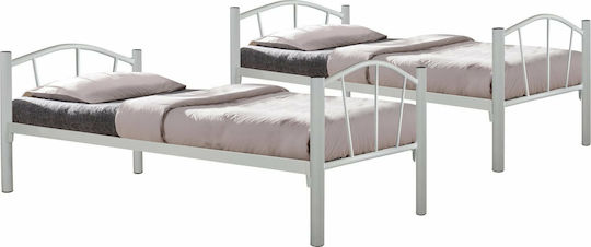 Floor Pat pentru Copii Cușeta Single Alb pentru Saltea 90x190cm