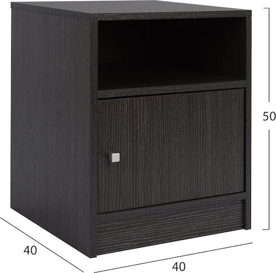 Malory Wooden Bedside Table 40x40x50cm