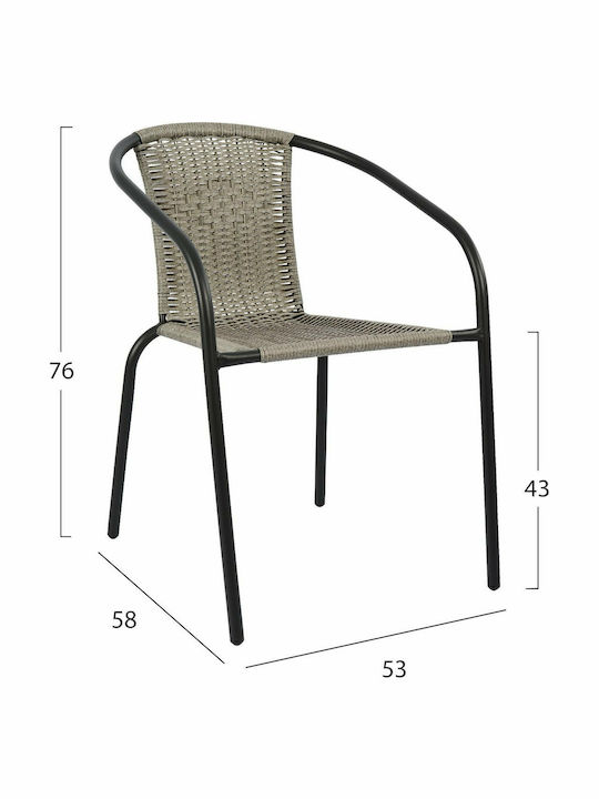 Garten- und Outdoor-Möbelset Für Speisesaal 3 Stück Grau