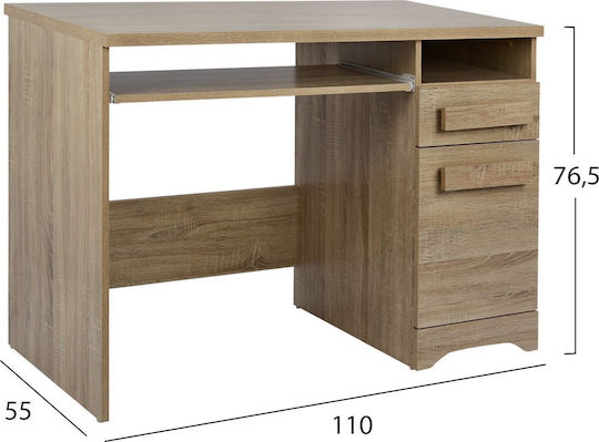 Playroom Παιδικό Γραφείο από Μελαμίνη Sonama 110x55x76.5cm