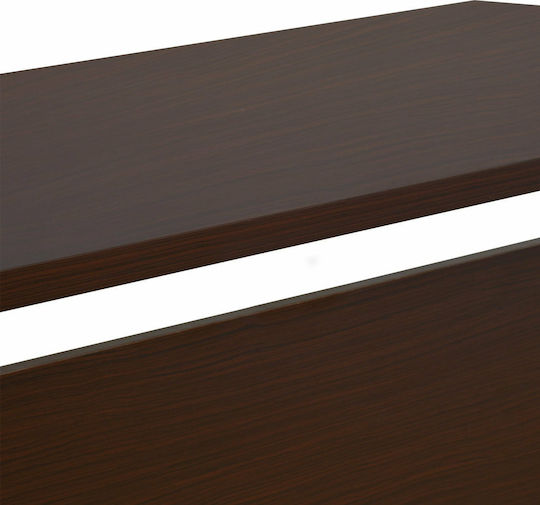 Офис Бюро Wenge Дървено Сиво / Wenge С Метални Крака 120x72x75см