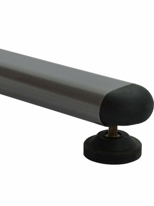 Birou Profesional Wenge Din Lemn Gri / Wenge Cu Picioare Metalice 120x72x75cm