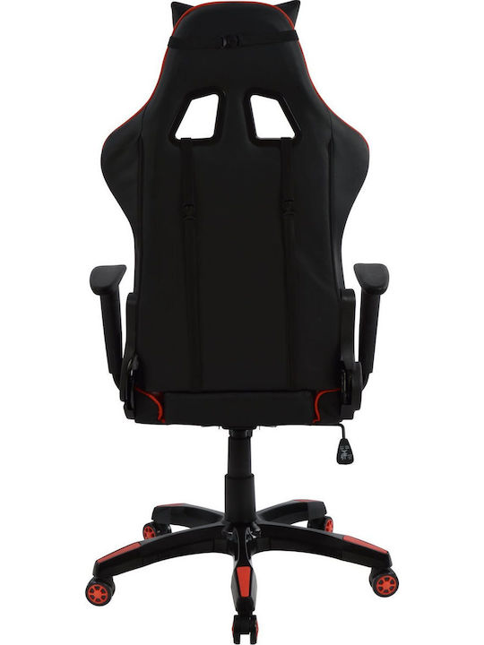 HomeMarkt HM1072.01 Gaming Stuhl mit verstellbaren Armlehnen Rot