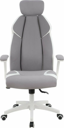 HomeMarkt Salena Καρέκλα Διευθυντική Γκρι / Λευκό