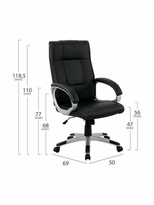 HomeMarkt Scaun de Birou cu Înclinare Chander HM1092.01 Negru