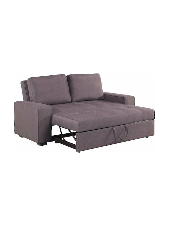 Kanna Two-Seater Couch Bed Brown 176x102x91cm