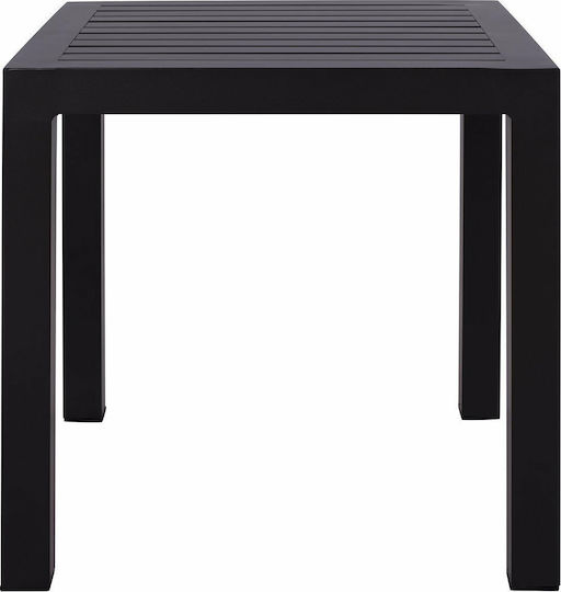 Masa auxiliară pentru spații exterioare mici Aluminiu Gri 45x45x45buc