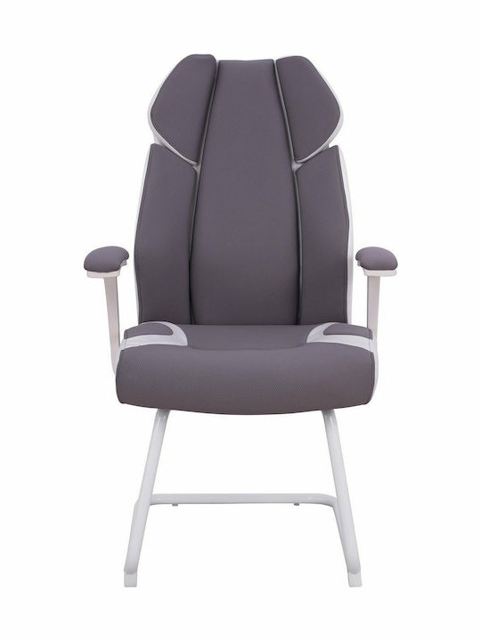 Visitor Armchair Γκρι 63x64x107cm