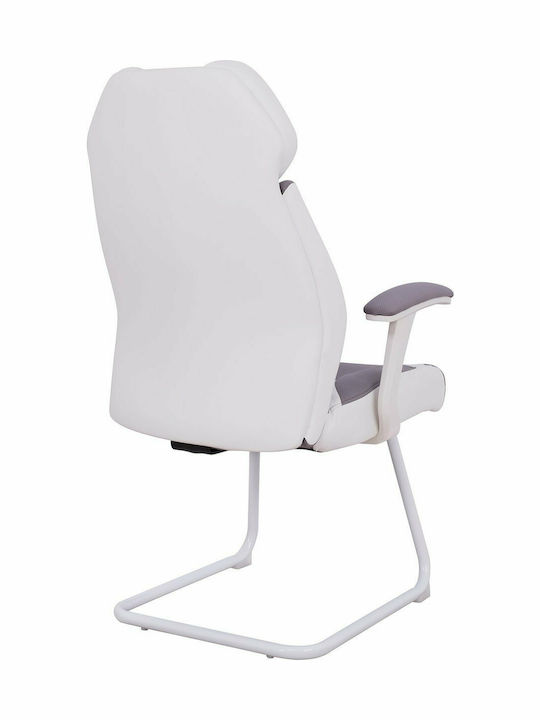 Visitor Armchair Γκρι 63x64x107cm