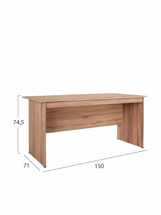 Desk Sonama Wooden Beige 150x74x71cm