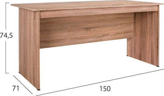 Бюро Sonama Дървено Бежово 150x74x71см