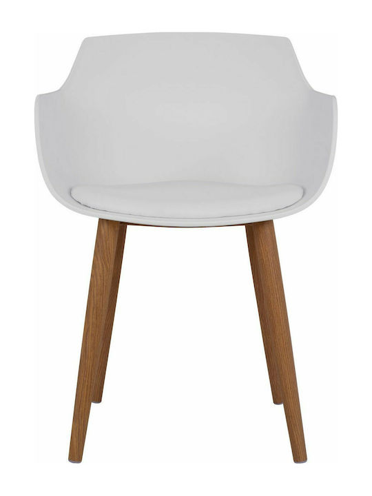 Lucie Dining Room Polypropylene Armchair White 56x57x80cm