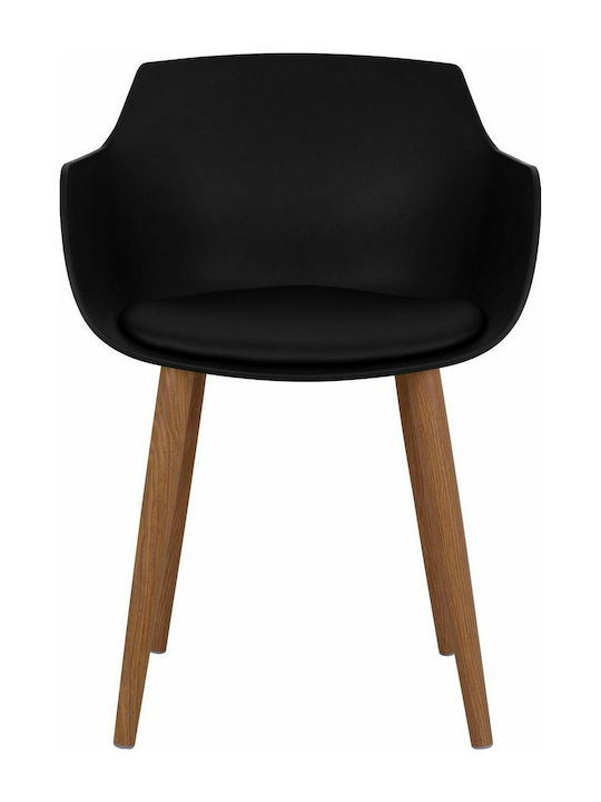 Lucie Dining Room Polypropylene Armchair Black 56x57x80cm 2pcs
