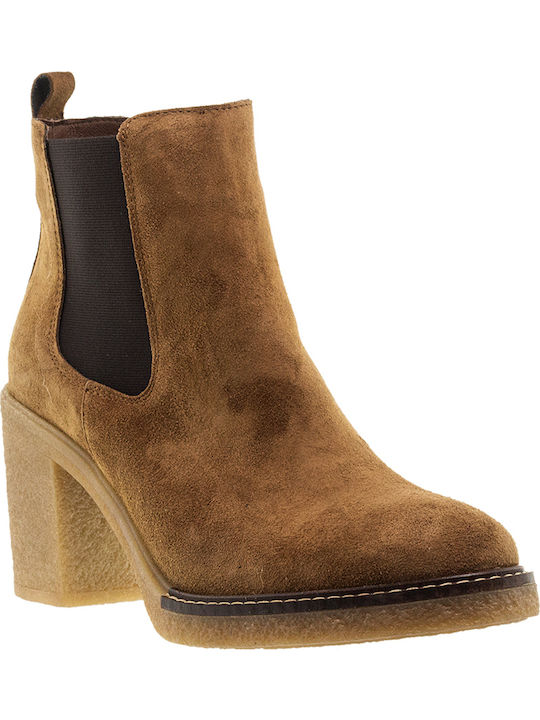 Alpe Suede Women's Ankle Boots Tabac Brown