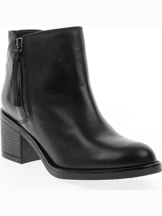 4206 Leather Women's Ankle Boots Black