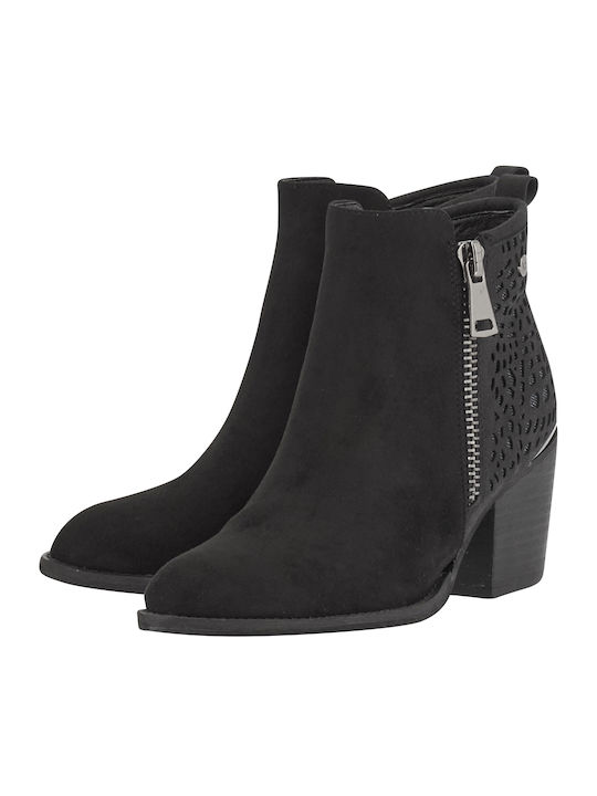 Xti Suede Women's Ankle Boots Black