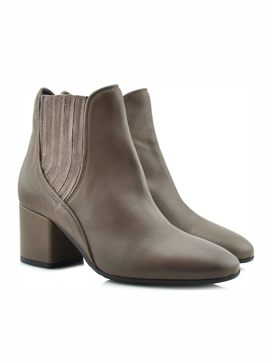 Paola Ferri 4717 Leder Damen Knöchelstiefel Braun