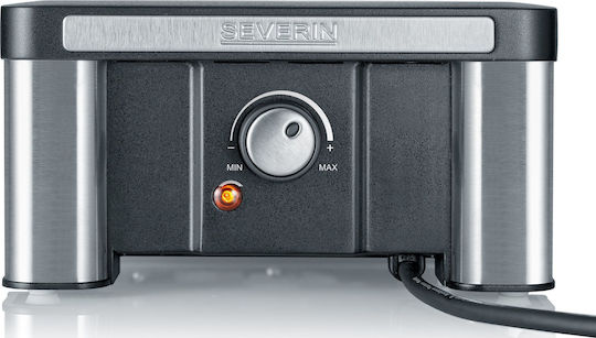 Severin Tabletop Grătar Electric Raclette Placă Netedă și Striată 600W cu Termostat Reglabil 20bucx17.5buccm