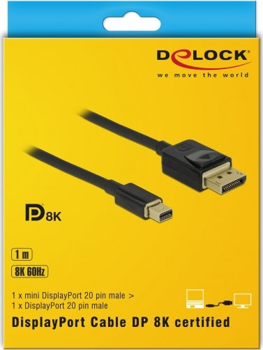 DeLock Cablu DisplayPort Masculin - mini DisplayPort Masculin 1m Negru (84927)