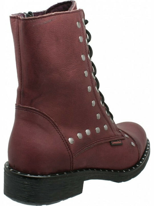 Commanchero Original Leather Women's Ankle Boots Burgundy