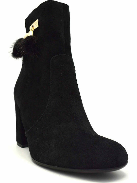 New Matic 509 Suede Women's Ankle Boots Black