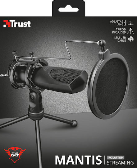Trust Gxt 232 Mantis Condenser Microphone USB Tabletop for Vocals