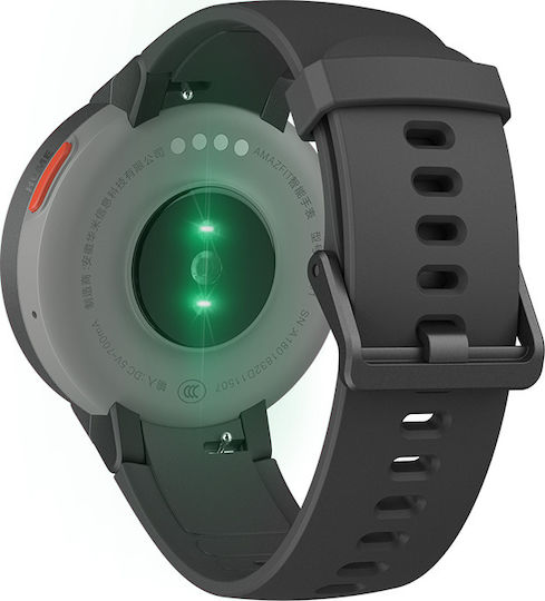 Amazfit Verge 43mm Smartwatch with Heart Rate Monitor (Black)