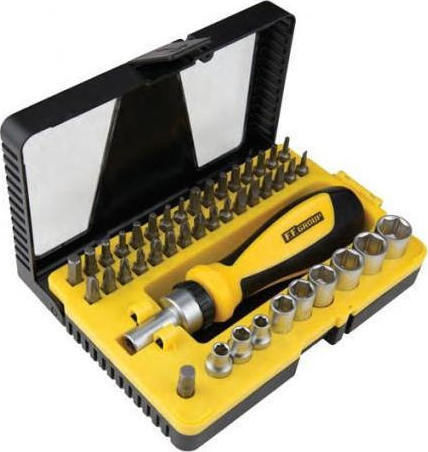 F.F. Group Screwdriver Ratchet with 44 Interchangeable Tips