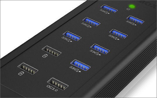 Icy Box 7 Port USB 3.0 Hub with USB-A Connection