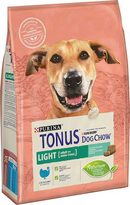 Purina Tonus Dog Chow Light Adult 2.5kg Hrană Uscată Dietă pentru Câini Adulți cu Curcan