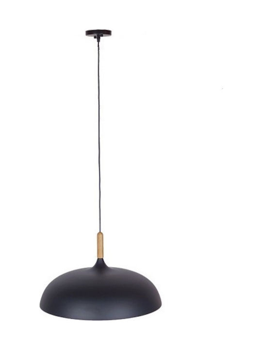GloboStar Vallete Pendant Light Black Bell with Socket E27 45x27cm