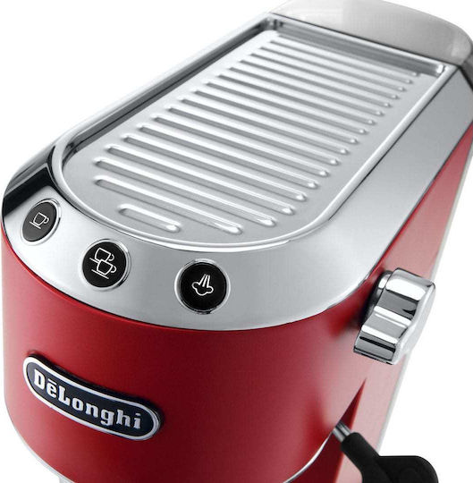 De'Longhi Dedica Pump Automatic Espresso Machine 1300W Pressure 15bar Red