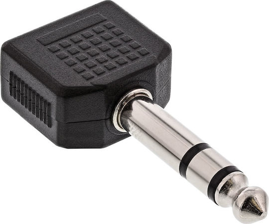 InLine Convertor 6.3mm Masculin În 3.5mm 2x Femelă 1 Bucată 99304