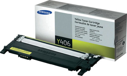 Samsung CLT-Y406S Γνήσιο Toner Laser Εκτυπωτή Κίτρινο 1000 Σελίδων (SU462A)