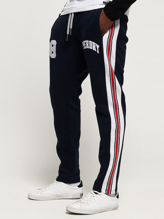 Applique International Taped Sweatpants without Elastic Navy Blue