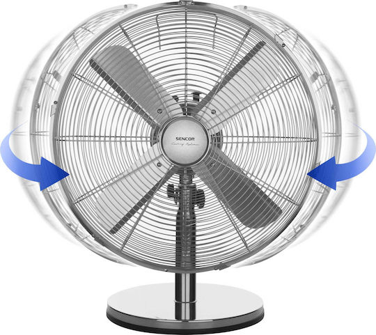 Sencor Ventilator De Masă 50W Diametru Ventilator 40cm Argintiu