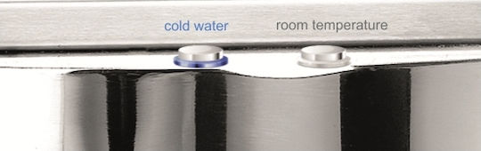 Fresh Επιτραπέζιος Ψύκτης Δικτύου Aquattro 28 Inox με Παροχή Κρύου Νερού 28lt/h