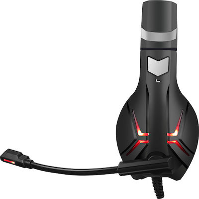 Marvo HG8928 Over Ear Gaming Headset με σύνδεση 2x3.5mm / 3.5mm Κόκκινο