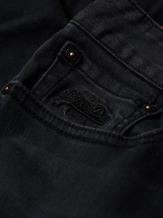 Travis Men's Skinny Fit Black Jeans Pants