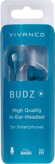 Budz Handsfree cu două căști cu mufă 3.5mm Albastru