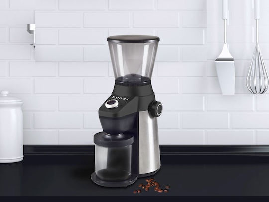 Beper Commercial Coffee Grinder 150W with Bean Hopper Capacity 800g