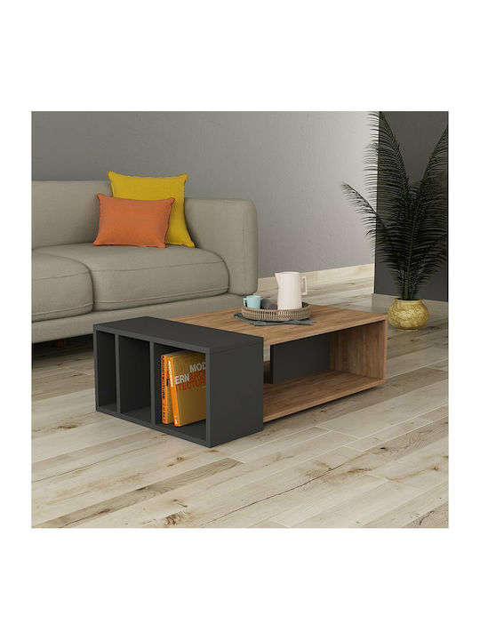 Anita Rectangular Wooden Coffee Table Natural L102xW56.5xH32cm