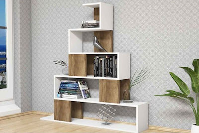 Bücherregal Pyramid White - Karydi 120x22x131cm