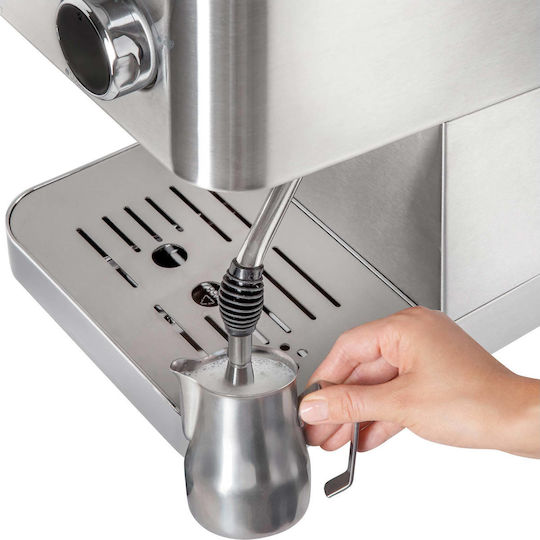 Sencor Μηχανή Espresso 1050W Πίεσης 15bar Ασημί SES 4010SS