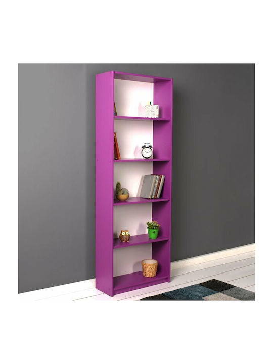 Bookcase Max Purple 58x23x170cm