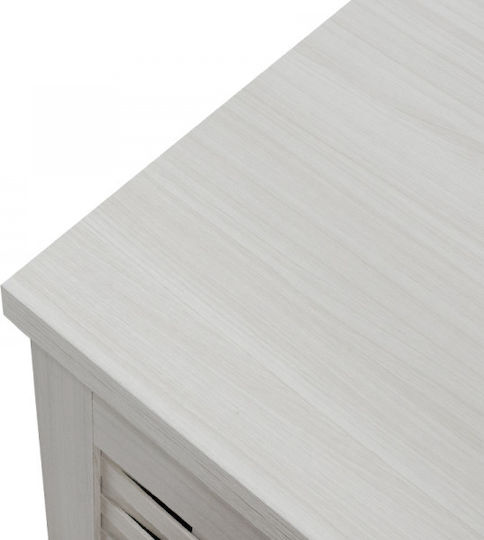 Mantam Wooden Shoe Organizer with 8 Shelves White / Grey 115.5x40x92cm